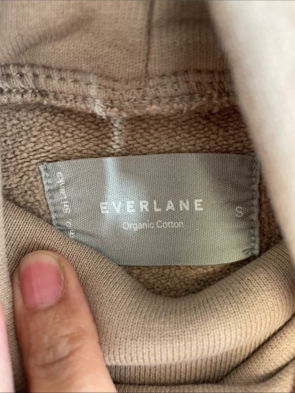 Everlane Organic Cotton Mock Neck Sweatshirt Small Minimalist Quiet Luxury - Picture 4 of 12